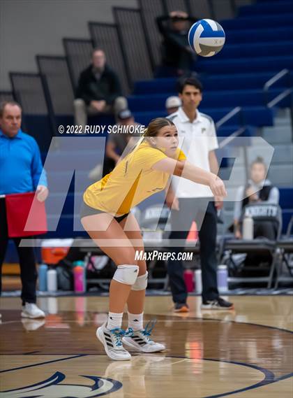 Thumbnail 1 in Francis Parker vs. Santa Fe Christian (CIF SDS D1 Girls Volleyball finals) photogallery.