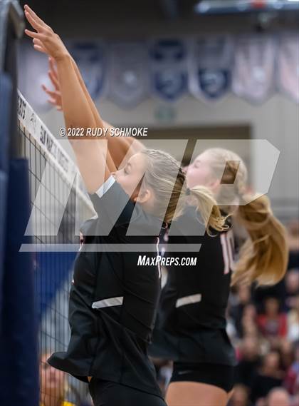 Thumbnail 1 in Francis Parker vs. Santa Fe Christian (CIF SDS D1 Girls Volleyball finals) photogallery.