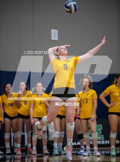 Thumbnail 3 in Francis Parker vs. Santa Fe Christian (CIF SDS D1 Girls Volleyball finals) photogallery.