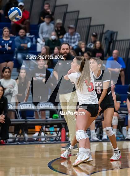 Thumbnail 1 in Francis Parker vs. Santa Fe Christian (CIF SDS D1 Girls Volleyball finals) photogallery.