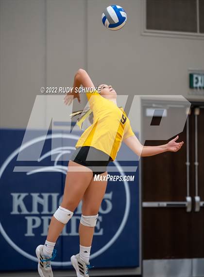 Thumbnail 2 in Francis Parker vs. Santa Fe Christian (CIF SDS D1 Girls Volleyball finals) photogallery.