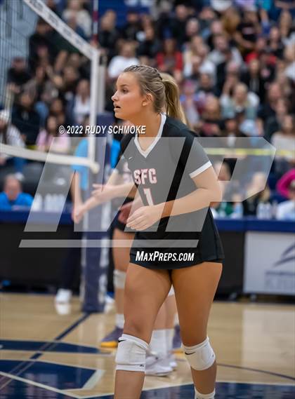 Thumbnail 1 in Francis Parker vs. Santa Fe Christian (CIF SDS D1 Girls Volleyball finals) photogallery.