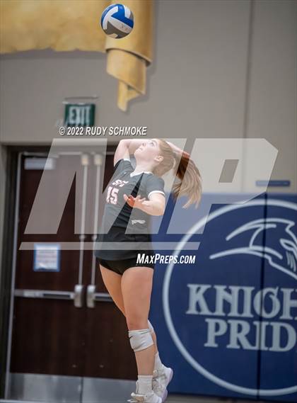Thumbnail 2 in Francis Parker vs. Santa Fe Christian (CIF SDS D1 Girls Volleyball finals) photogallery.
