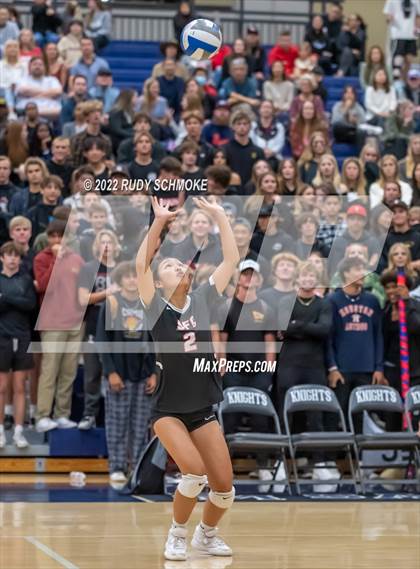 Thumbnail 3 in Francis Parker vs. Santa Fe Christian (CIF SDS D1 Girls Volleyball finals) photogallery.
