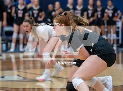 Thumbnail 2 in Francis Parker vs. Santa Fe Christian (CIF SDS D1 Girls Volleyball finals) photogallery.