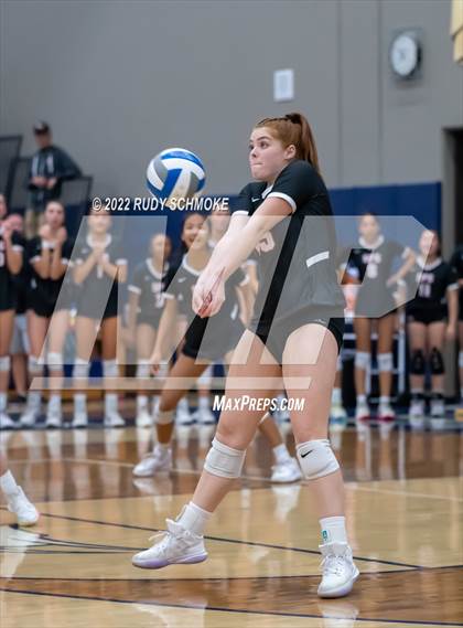 Thumbnail 2 in Francis Parker vs. Santa Fe Christian (CIF SDS D1 Girls Volleyball finals) photogallery.