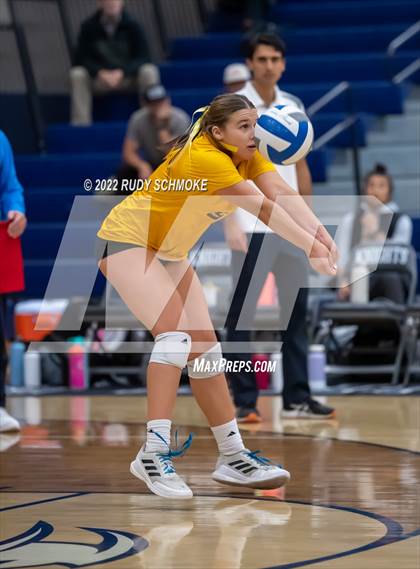 Thumbnail 3 in Francis Parker vs. Santa Fe Christian (CIF SDS D1 Girls Volleyball finals) photogallery.