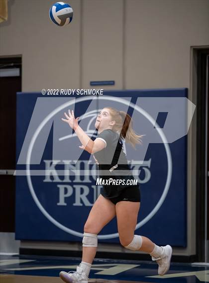 Thumbnail 2 in Francis Parker vs. Santa Fe Christian (CIF SDS D1 Girls Volleyball finals) photogallery.