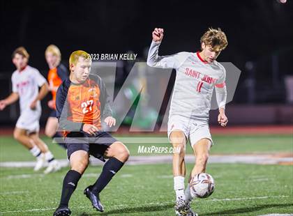 Thumbnail 3 in St. John's @ Newton North (MIAA Division 1 Round of 32) photogallery.