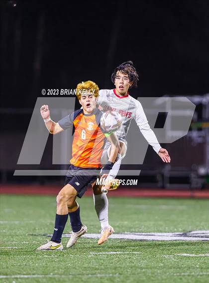 Thumbnail 2 in St. John's @ Newton North (MIAA Division 1 Round of 32) photogallery.