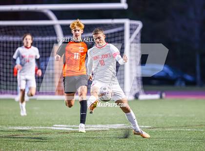 Thumbnail 3 in St. John's @ Newton North (MIAA Division 1 Round of 32) photogallery.