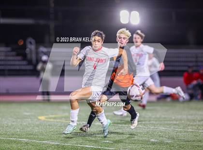 Thumbnail 3 in St. John's @ Newton North (MIAA Division 1 Round of 32) photogallery.
