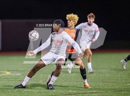 Thumbnail 3 in St. John's @ Newton North (MIAA Division 1 Round of 32) photogallery.