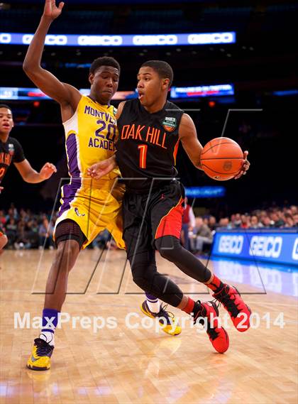 Thumbnail 1 in Oak Hill Academy vs. Montverde Academy (Dick's Sporting Goods National Tournament Finals) photogallery.