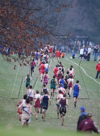 Thumbnail 1 in NYSPHSAA Cross Country Championship (Boys Class B) photogallery.