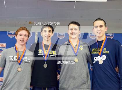 Thumbnail 2 in NCHSAA 3A State Swimming Championship (Finals) photogallery.