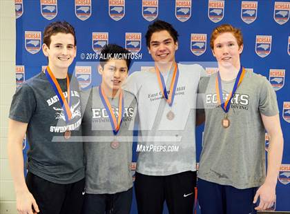 Thumbnail 1 in NCHSAA 3A State Swimming Championship (Finals) photogallery.