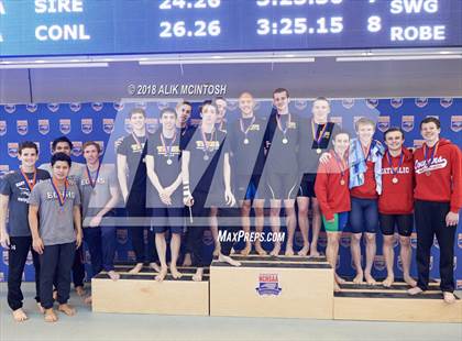 Thumbnail 2 in NCHSAA 3A State Swimming Championship (Finals) photogallery.