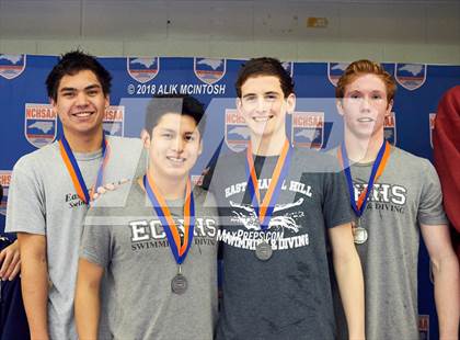 Thumbnail 3 in NCHSAA 3A State Swimming Championship (Finals) photogallery.