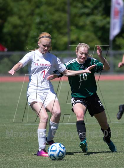 Thumbnail 2 in Cardinal Gibbons vs. St. Stephens (NCHSAA 3A Final) photogallery.