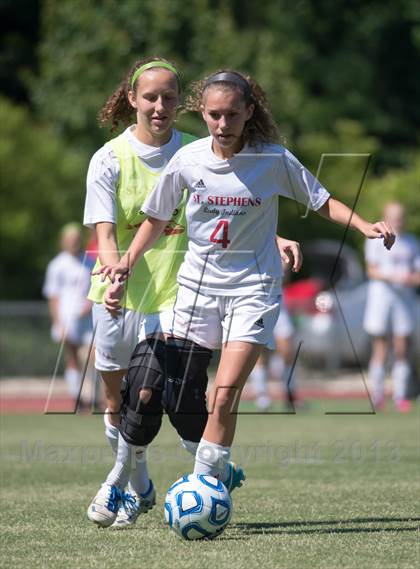 Thumbnail 2 in Cardinal Gibbons vs. St. Stephens (NCHSAA 3A Final) photogallery.