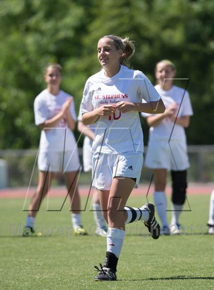 Thumbnail 2 in Cardinal Gibbons vs. St. Stephens (NCHSAA 3A Final) photogallery.