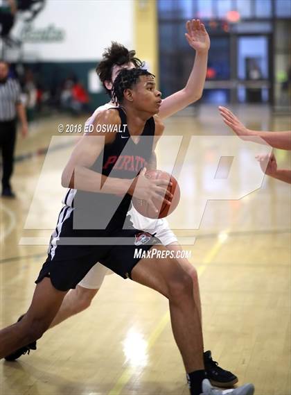 Thumbnail 3 in Acalanes vs. San Leandro (Gauchos Holiday Hoops Classic) photogallery.