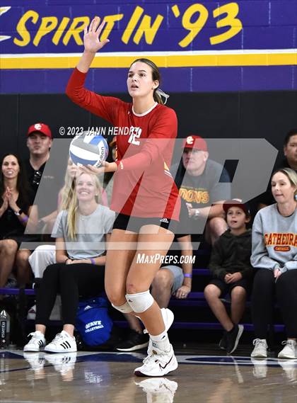 Thumbnail 3 in Cathedral Catholic vs. Mira Costa (Durango Fall Classic) photogallery.