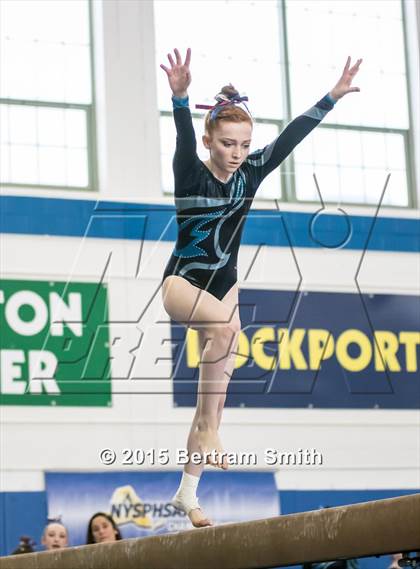 Thumbnail 2 in NYSPHSAA Gymnastics Championships (Balance Beam) photogallery.