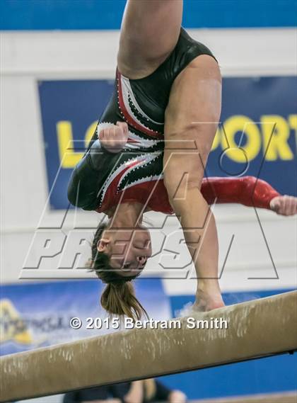 Thumbnail 2 in NYSPHSAA Gymnastics Championships (Balance Beam) photogallery.