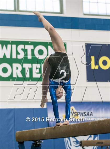 Thumbnail 2 in NYSPHSAA Gymnastics Championships (Balance Beam) photogallery.