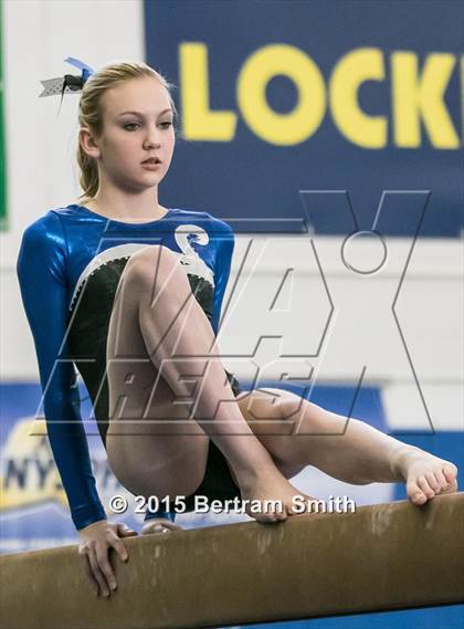 Thumbnail 3 in NYSPHSAA Gymnastics Championships (Balance Beam) photogallery.