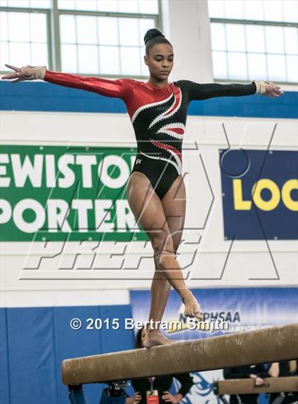 Thumbnail 2 in NYSPHSAA Gymnastics Championships (Balance Beam) photogallery.