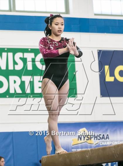 Thumbnail 2 in NYSPHSAA Gymnastics Championships (Balance Beam) photogallery.