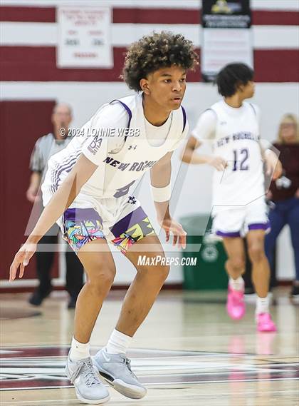 Thumbnail 2 in New Rochelle vs Clarkstown South (Harrison Holiday Tournament) photogallery.