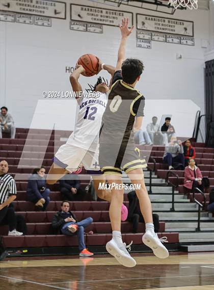 Thumbnail 3 in New Rochelle vs Clarkstown South (Harrison Holiday Tournament) photogallery.