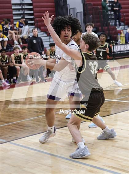 Thumbnail 1 in New Rochelle vs Clarkstown South (Harrison Holiday Tournament) photogallery.