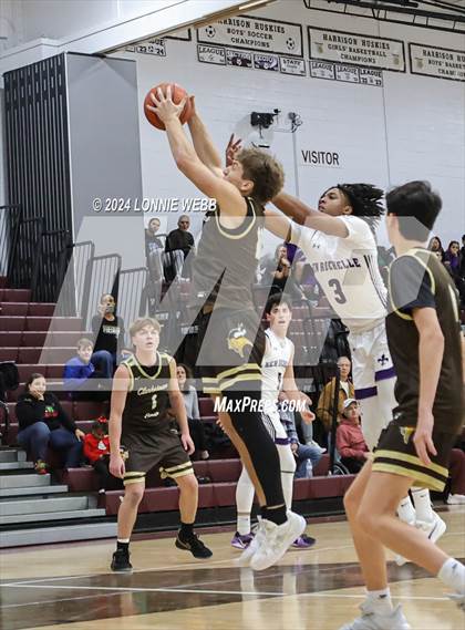 Thumbnail 1 in New Rochelle vs Clarkstown South (Harrison Holiday Tournament) photogallery.