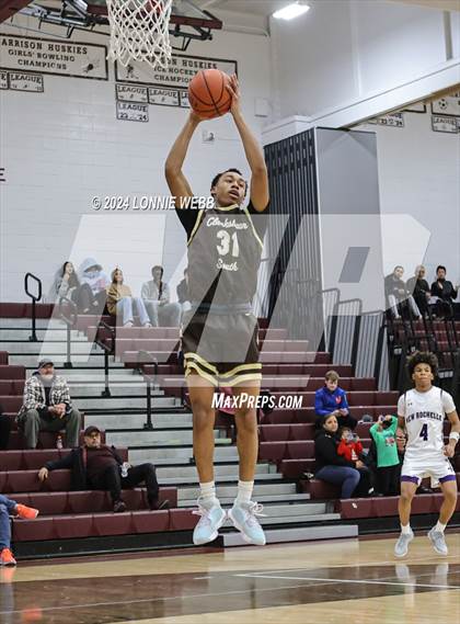 Thumbnail 3 in New Rochelle vs Clarkstown South (Harrison Holiday Tournament) photogallery.