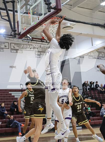 Thumbnail 1 in New Rochelle vs Clarkstown South (Harrison Holiday Tournament) photogallery.