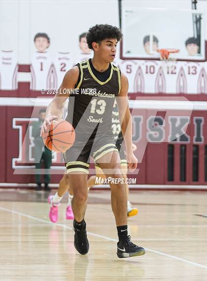 Thumbnail 3 in New Rochelle vs Clarkstown South (Harrison Holiday Tournament) photogallery.