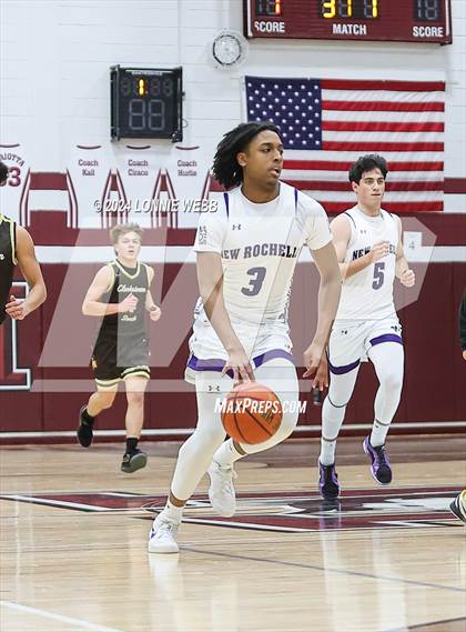 Thumbnail 2 in New Rochelle vs Clarkstown South (Harrison Holiday Tournament) photogallery.