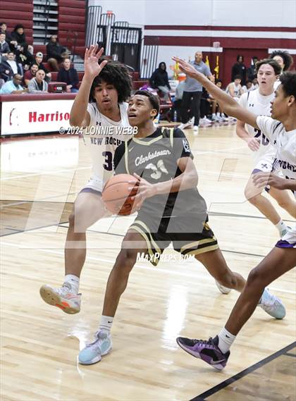 Thumbnail 2 in New Rochelle vs Clarkstown South (Harrison Holiday Tournament) photogallery.