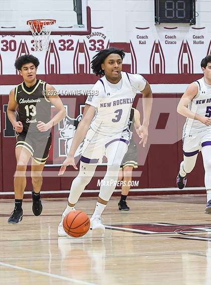 Thumbnail 1 in New Rochelle vs Clarkstown South (Harrison Holiday Tournament) photogallery.
