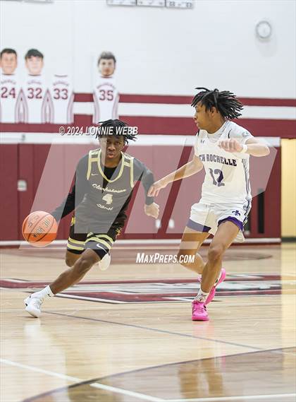 Thumbnail 1 in New Rochelle vs Clarkstown South (Harrison Holiday Tournament) photogallery.