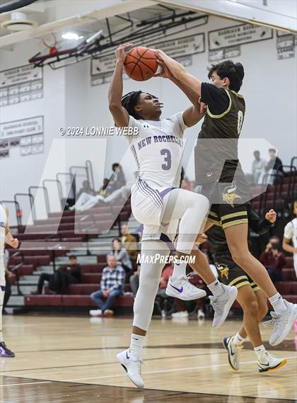 Thumbnail 3 in New Rochelle vs Clarkstown South (Harrison Holiday Tournament) photogallery.