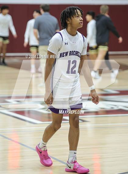 Thumbnail 3 in New Rochelle vs Clarkstown South (Harrison Holiday Tournament) photogallery.