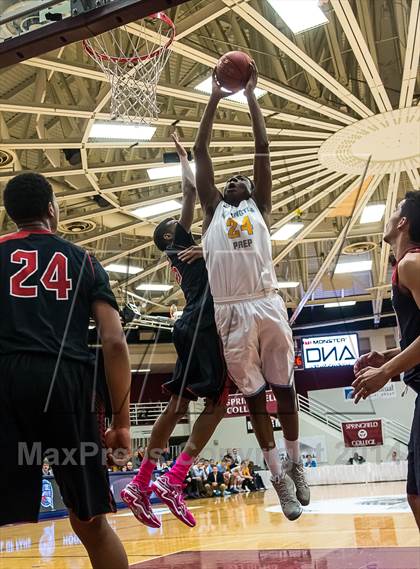 Thumbnail 3 in Huntington St. Joseph Prep vs. Prime Prep (Spalding Hoophall Classic) photogallery.