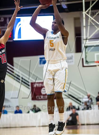 Thumbnail 3 in Huntington St. Joseph Prep vs. Prime Prep (Spalding Hoophall Classic) photogallery.