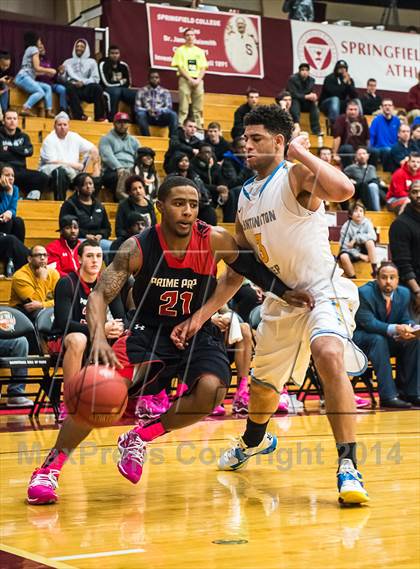 Thumbnail 2 in Huntington St. Joseph Prep vs. Prime Prep (Spalding Hoophall Classic) photogallery.